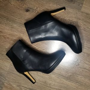 New Nine West Black Ankle Boots with Heel